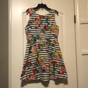 Cotton Floral Mini Dress